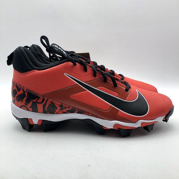 Nike Men's Alpha Menace 4 Shark SE Football Cleats Size 11 Red Black NWOB - Picture 3 of 11